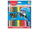 Creioane colorate Maped Color'Peps Animals 24 culori/set FSC
