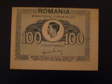 ROMANIA - 100 lei 1945 UNC - Eroare de Taiere