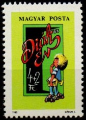 UNGARIA 1983, Expoziție de timbre pentru tineri, MNH, serie neuzata