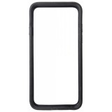 Husa bumper TPU + plastic negru (interior transparent) pentru Apple iPhone 6/6S