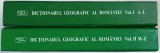 DICTIONARUL GEOGRAFIC , LITERELE A - Z , VOLUMELE I - II , editie coordonata de MIRCEA BUZA ... SERBAN DRAGOMIRESCU , 2008 *EDITIE CARTONATA