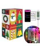 Sir de lumina inteligenta WI-FI stea USB - 20 LED micro RGBIC RGBIC 16 milioane de culori 2m bluetooth 5.0 IP55, Phenom