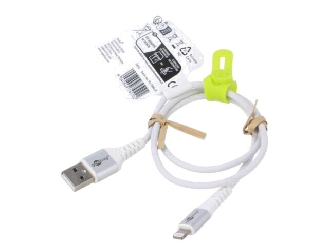 Cablu USB 2.0 Apple Lightning - Goobay, 0,5m, alb, 60W