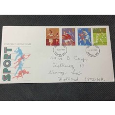 Anglia 1980 - sport, serie pe FDC