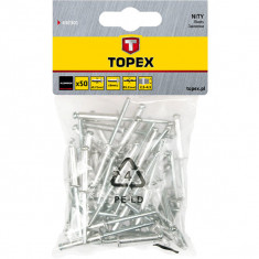 Set 50 buc. nituri de aluminiu 3,2 x 8 mm TOPEX 43E301 HardWork ToolsRange foto