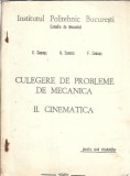 Culegere Probleme Mecanica Cinematica V. Ceausu Carte Studenti Editie 1981