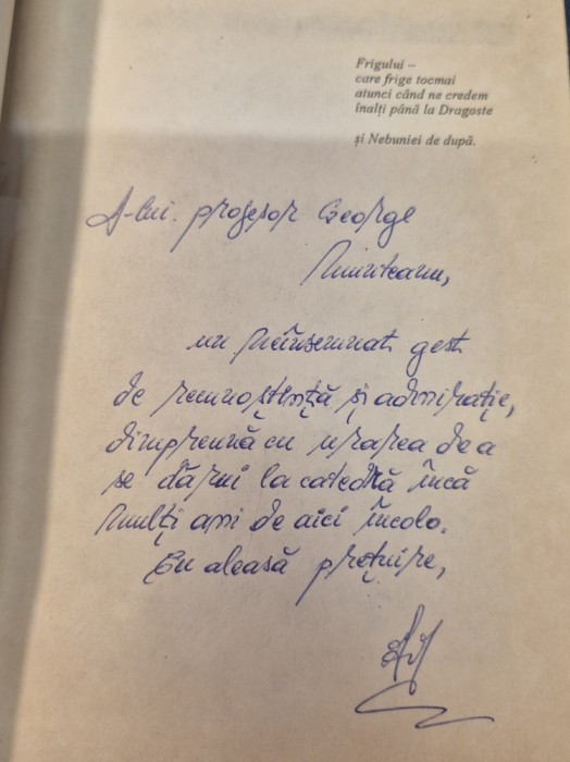 Cucerirea Rasului Felix Narcis Nicolau cu autograf
