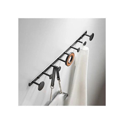 Suport Prosop si Accesorii Baie Negru Portocaliu GJ619 ModernLight Concept foto