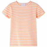 Tricou pentru copii, portocaliu neon, 128 GartenMobel Dekor, vidaXL