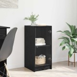 vidaXL Bufet Stejar negru 35 x 37 x 76 cm Lemn compozit 882897