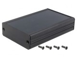 Carcasă aluminiu neagră AKG 69x100x24mm