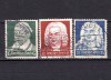 ✅ (S43) Germania Reich 1935 &quot;Aniversari - Sch&uuml;tz / Bach / Handel &quot; serie completa Michel 573/575, stampilate, Stampilat