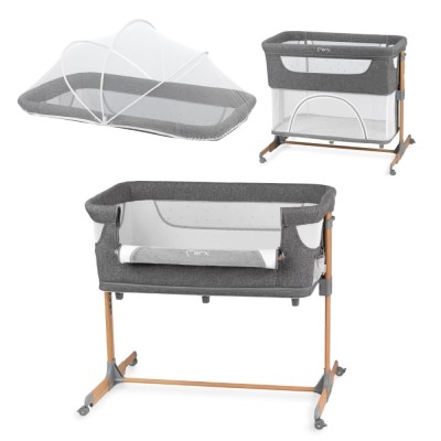 Co-sleeper Momi, Smart Bed 4 in 1 - Grey foto