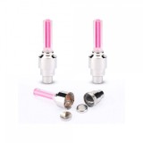 Set 2 Capace Valve LED Auto/Moto/Biciclete, Lumini Neon Roti, Rosu/Albastru, ALM