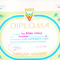 AMS - DIPLOMA CUPA INDEPENDENTEI LA SAH, „DACIADA” 1989