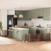 VidaXL Poartă c&acirc;ini pliabilă cu ușă 9 panouri maro, 450 cm, lemn plop 3155547