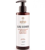 Balsam de par Isha cu unt de shea, 200ml, hidratare si stralucire, Fabricat in Italia