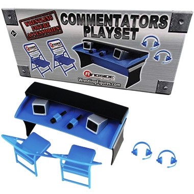 Playset comentatori WWE (albastru) foto