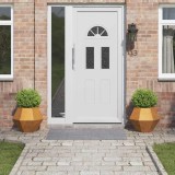 Cumpara ieftin Jardiniera 2 pcs Ruginit 50 x 50 x 40 cm