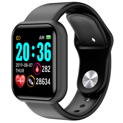 Ceas smartwatch L18, Bluetooth, Pedometru, Monitorizare Somn si Activitati, Notificari, Black foto