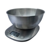 Cantar de bucatarie electronic cu bol inox 2 litri EKS008 cantarire lichide si solide max. 5 kg, diviziune 1g, functie tare si zero, oprire automata