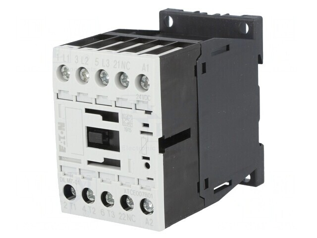 Contactor 3P NO + 3 Auxiliare NC 24VDC 7A