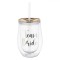 Pahar Plastic, Team Bride, Pereti Dubli, Capacitate 0,35 L, Transparent Auriu