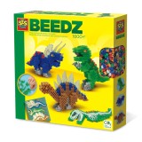 Cumpara ieftin Set creativ pentru copii cu 1800 margele de calcat Dinozauri Beedz