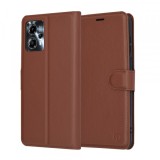 Husa pentru Motorola Moto G13 / G23, Techsuit, Leather Folio, Maro
