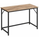 VASAGLE Birou calculator cu blat din PAL, cadru metalic, stil industrial, 100x50x76 cm, maro camel Household NewTrend