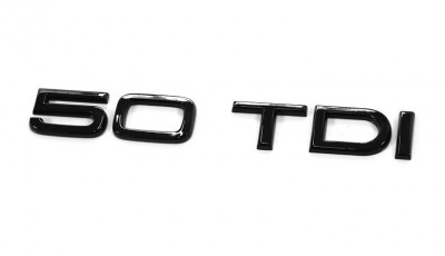 Emblema Hayon Spate Oe Audi 50 TDI Tuning Exclusive Black 8W0853744ET94 foto