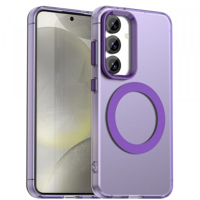 Husa MagSafe pentru Samsung Galaxy S24 FE S721, Techsuit, CandyCase, Mov foto