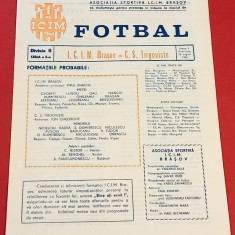 Program meci fotbal ICIM BRASOV - CS TARGOVISTE (28.08.1988)