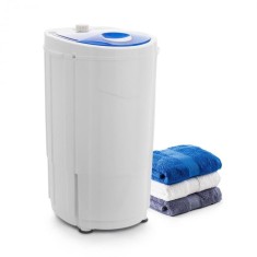 OneConcept Top Spin Compact, storcator de rufe, 45 W, 1.5 kg, timer, alb/albastru foto