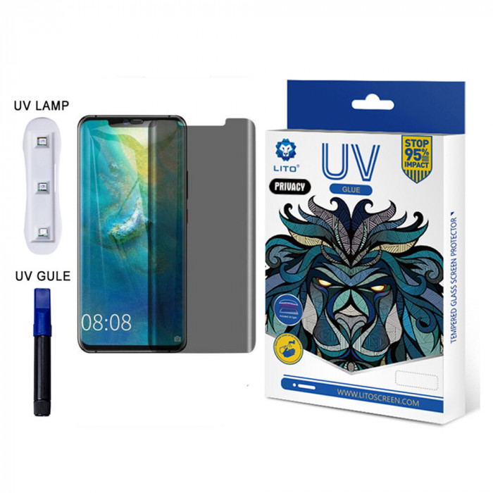 LITO - 3D UV Folie sticla - Huawei Mate 20 Pro - PRIVACY