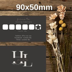 Card de Fidelitate Model 1 Gri sobolan , Design Elegant E i Profesional