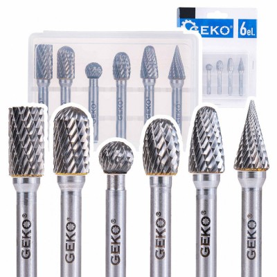 Set freze pentru metal, 6 mm, 6 elemente, Geko G37498 foto