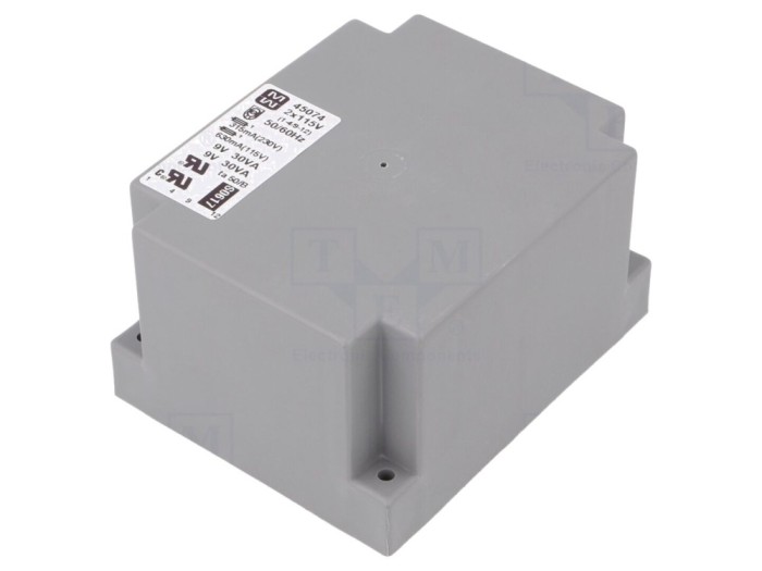 Transformator &icirc;ncapsulat 60VA 9V 9V