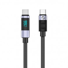 Cablu USB Orico LDC2C 100W USB Type-C - USB Type-C 1.5m negru cu display