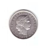 Mondea Elvetia 20 rappen 1978, stare buna, curata, Europa, Cupru-Nichel