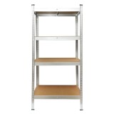 Raft metalic Breckner Germany, 4 polite MDF, 144x70x40 cm, 50 kg/polita, montaj fara suruburi