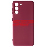 Husa Silicon Burgundy Samsung Galaxy S21 - Calitate Superioară, High Copy