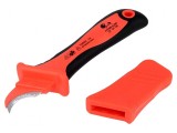 Cuțit semirotund pentru electricieni, lungime 180mm