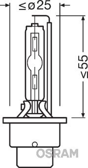 BEC XENON 85V D2S XENARC ULTRA LIFE OSRAM 35231 foto