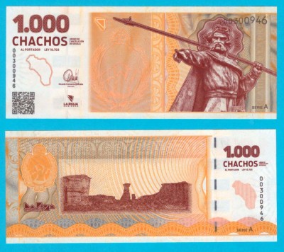 Argentina 1.000 Chacos 2024 UNC &amp;#039;La Rioja&amp;#039; serie: 00300946 p#NOU foto