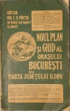 Capitan Mih. C. If. Pantea, Noul Plan si Ghid al Orasului Bucuresti cu Harta Judetului Ilfov, 1920 (carte rara cu autograful autorului, bibliofilie)