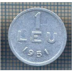 AX 795 MONEDA- ROMANIA - 1 LEU -ANUL 1951 -STAREA CARE SE VEDE