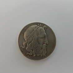 Grecia 20 Drahme 1930 Poseidon,Argint are 11 gr.Rara