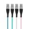 Cablu de date si incarcare iPhone lightning invelis siliconic 1m 2A Delight