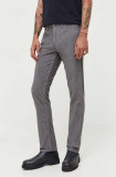 Levi&#039;s pantaloni de catifea cord 511 SLIM culoarea gri, mulata